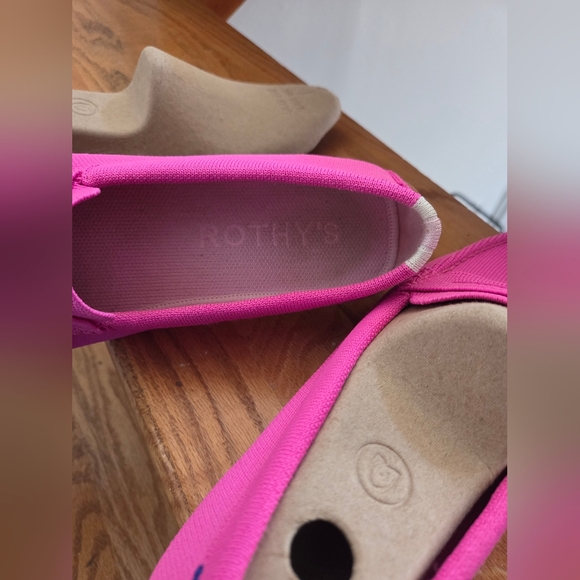 Rothy's The Driver Loafer Classic Business Casual Dragonfruit Pink Knit Size 10 - Picture 8 of 9